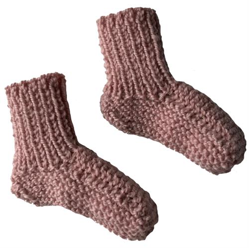 LT-design præmatur sokker uld rosa - GOTS, str. 44