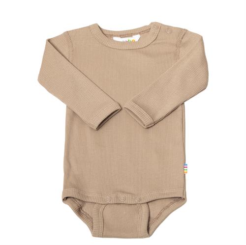 JOHA body beige rib - økologisk, str. 50